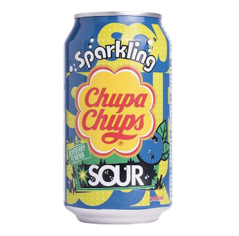 Chupa Chups Sparkling Blueberry Flavor Sour 345ml